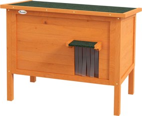 PawHut Fa Macska Ház - Télálló, Vízálló Macska Menedék Aszfalt Tetővel, Álló Talpakkal, Macska Bújóhely Kerti Kényelmes Kiskedvenceknek 85 x 50 x 68.5