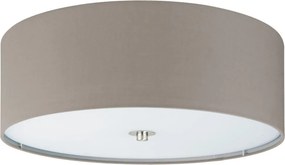 EGLO 94919 PASTERI Ernyős Mennyezeti Lámpa Nikkel, Taupe E27 IP20