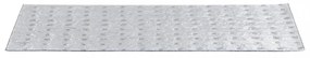 15 db szürkéskék négyszögletes öntapadó lépcsőszőnyeg 76x20cm