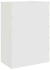 fehér acél magasszekrény 67x39x95 cm