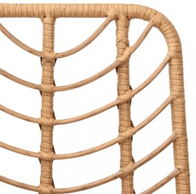 2 db bárszék polietilén rattan és acél 45 x 56 x 103,5 cm