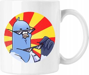 Bögre Galamb Vicces mém 1 Fehér 330ml