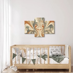 Kép - Örvények földszínekkel (90x60 cm)