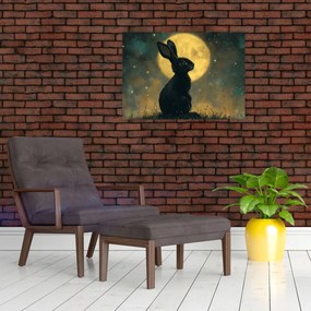Kép - Nyúl és hold (70x50 cm)