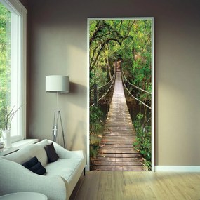 Fotótapéta ajtóra JUNGLE BRIDGE 86x200 cm
