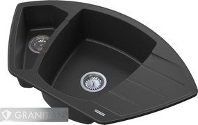 Compact Gránit Mosogató Konyhai Mosogató +szifon