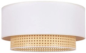 Duolla BOHO stropní svítidlo 1xE27/15W/230V, pr. 45 cm, krémová/ratan