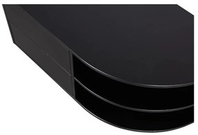 Fekete borovi fenyő moduláris TV-állvány 78x40 cm Finca – WOOOD
