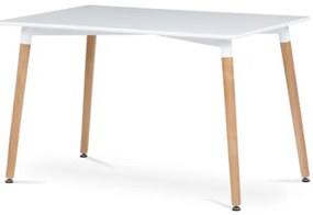 Autronic Étkezőasztal 120x74 cm MDF matt fehér DT-304 WT