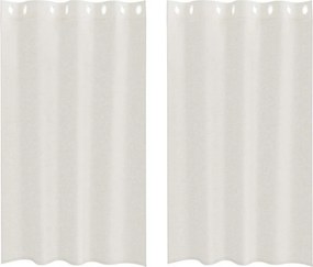 vidaXL Voile Függöny függönyökkel 2 pcs Krém 175 x 140 cm Poliészter