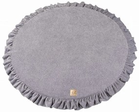 Szürke játszószőnyeg ø 100 cm – Meowbaby