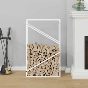 fehér hidegen hengerelt acél tűzifatároló 60x25x100 cm