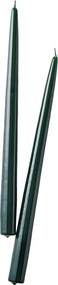 TWIN FLAME gyertya 31cm 2 db , sötétzöld