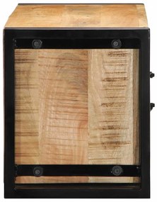 tömör nyers mangófa TV-szekrény 80x30x35 cm