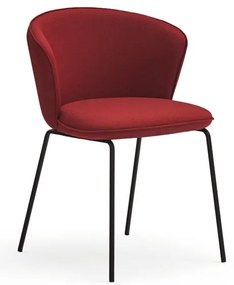 Piros kárpitozott étkezőfotel szett 2 db-os Add – Teulat