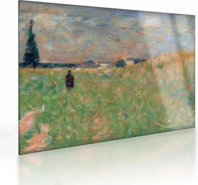 Üveg kép - Georges Seurat, A Summer Landscape, reprodukciók (70x50 cm)