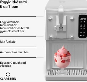 Klarstein SweetSwirl fagylaltkészítő, fagylalt, smoothie és tejkoktélok, automatikus tisztítás