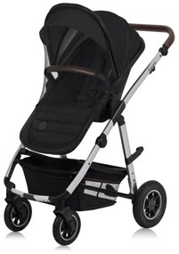 Lionelo - Kombinált 3 az 1-ben babakocsi AMBER fekete ezüst