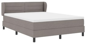 vidaXL Boxspring Ágy Matraccal Taupe 160x200 cm Szövet