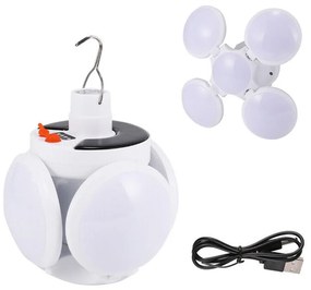 Szétnyitható Akasztható Napelemes Labda formájú LED UFO lámpa - Vezeték nélkül működik Kemping Lámpa