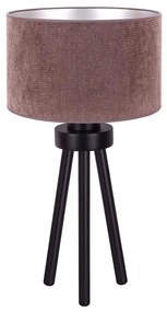 Duolla - Asztali lámpa LYON 1xE27/15W/230V átm. 30 cm barna