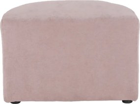 Klub fotel puffal, rózsaszín, ROSE