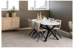 Natúr színű alacsony komód tölgyfa dekorral 135x80 cm Linley – Actona