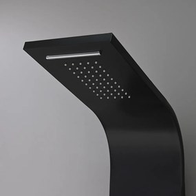 Alegro Black hidromasszázs zuhanypanel, rozsdamentes acél