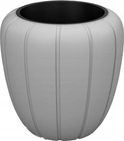 Virágtartó Szürke nagy kültéri teraszra ajtó elé virágtartó Betét 40x40cm