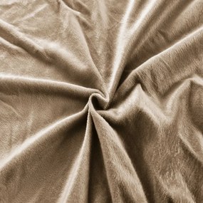 Mikroplüss lepedő SOFT 90x200 cm barna