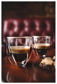 Duplafalú bögre szett cappucinóhoz, 2 db-os 250 ml Cristallo – Vialli Design