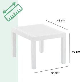 Kerti garnitúra AKITA, 3 részes, fehér I.P.A.E-Progarden