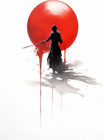 Poszter 15x20cm Magányos szamuráj