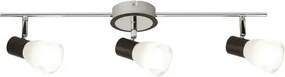 Rabalux beltéri karos spotlámpa e14 3x40w fekete/fehér ati