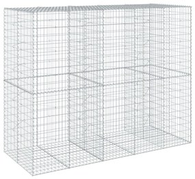 horganyzott vas gabion kosár fedéllel 250 x 100 x 200 cm