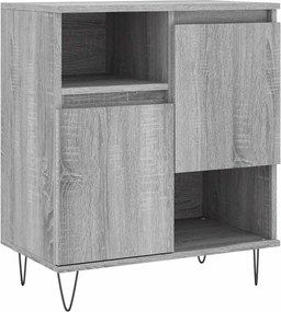 vidaXL szürke sonoma színű szerelt fa tálalószekrény 60 x 35 x 70 cm