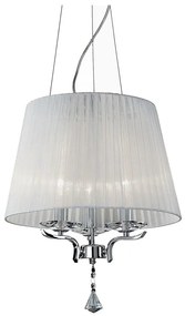 Ideal Lux - Csillár zsinóron PEGASO 3xE14/28W/230V átm. 40 cm fényezett króm