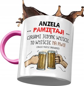 Rózsaszín Bögre Angyalbarátoknak Ajándék Nyomtatott Fotóval