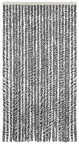 szürke és fekete és fehér zsenília rovarfüggöny 100 x 200 cm
