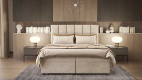 DELTA hotel ágy - 160x200, világosszürke