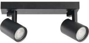 Spotlámpa LYNX 2xGU10/10W/230V fekete