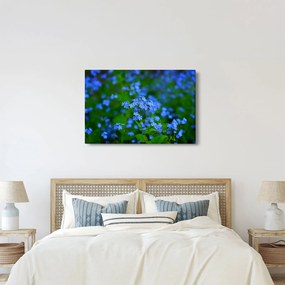 A kék virágok képe (90x60 cm)