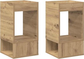 vidaXL Végasztal 2 pcs Artisan tölgy 30 x 30 x 56 cm Faanyag
