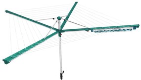 Ezüstszínű kerti ruhaszárító 60 m Linomatic 600 Deluxe Cover – LEIFHEIT