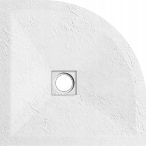 Kompozit zuhanytálca félköríves "fq sorozat" Fehér 90x90x2,5cm