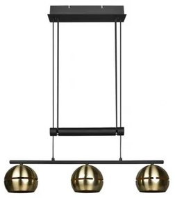 Trio - Csillár zsinóron FLETCHER 3xE14/40W/230V réz