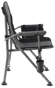 Leziter Comfort karfás horgász szék pohártartóval szürke