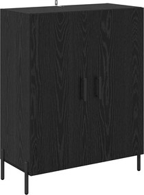 vidaXL Széf Fekete tölgy 69,5 x 34 x 90 cm Faanyag