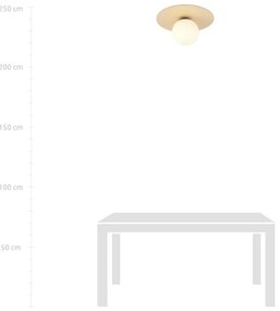 Mennyezeti lámpa KENZO 1xE14/10W/230V bézs