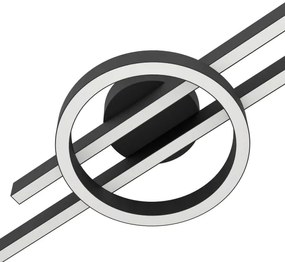 Eglo 900953-LED RGBW Dimmelhető mennyezeti lámpa AMANDOLO 23,5W/230V fekete + távirányító